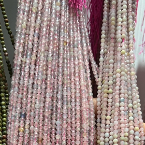 Perles naturelles en vrac Quartz fumé Tourmaline rose grenat cristal améthyste pierre ronde perles de pierres précieuses pour la fabrication de bijoux - Product Image 6