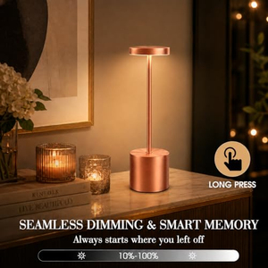 LED Desk Lamp for Home Decoration Portable Table Lamp Touch Dimming Wireless Rechargeable - Product Image 5
