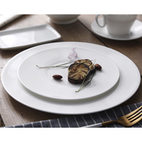 PITO Horeca moderne blanc rond en porcelaine osseuse assiettes à dîner restaurant vaisselle assiettes en céramique pack pour steak banquet hôtel usage
