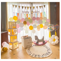 Ballons d'anniversaire en latex et film d'aluminium, motif dinosaure, sans motif, pour enfants, bébés, garçons et filles, collection Little Red Riding Book