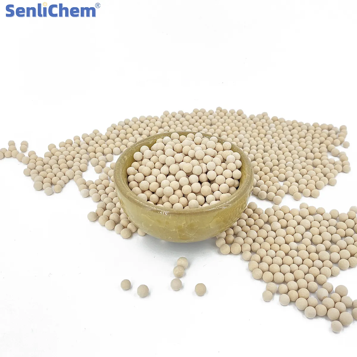 Senlichem 3 ~ 5mm sấy Zeolite 4A sàng phân tử H2O NH3 H2S CO2 SO2 co acetylene ethane Ethylene Propylene