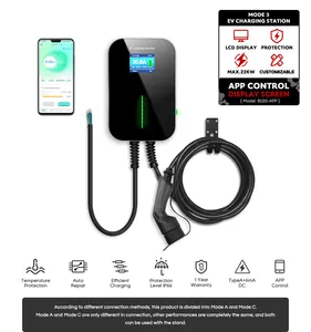 Charger Station Type 2 WISSENERGY 2023 New WIFI AC APP Control 7KW Type 2 Electric Vehicle EV Charger Wallbox Electric Car Charger Station
