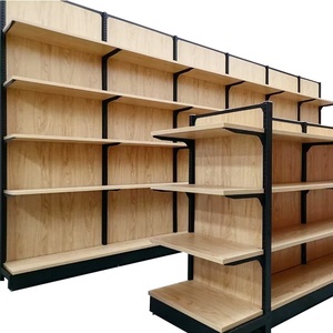 Cửa hàng bán lẻ kệ chất lượng cao nặng thép cán nguội tường gỗ Gondola Kệ & kệ siêu thị - Product Image 1