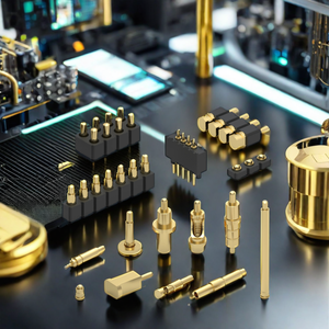 Пружинный контакт Pogo на заказ, диаметр 1,5 мм, длина 4,8 мм, тип DIP, позолоченный латунный разъем Pogo - Product Image 6