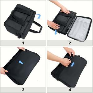 Waterproof Cooler Bags Soft Sided with Zipper Closure Collapsible Large Travel Coolers Leakproof Insulated Geometric Pattern - Product Image 2