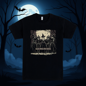 Camiseta negra con diseño de bruja para niñas, tema de Halloween - Product Image 3