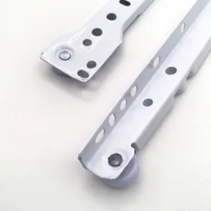 Type de FGV glissière enduite de tiroir avec la pleine glissière de tiroir d'extension de roue blanche