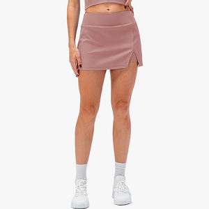 Jupe-short de tennis slim extensible pour femme avec logo personnalisable, taille haute, anti-exposition, avec poches, pour le yoga, le fitness et le golf - Product Image 6