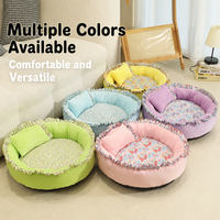 Nouveau lit pour chat, tapis pour chien, universel quatre saisons, lit d'été pour chien, lit d'hiver chaud, rond, confortable et doux pour chiens de petite et moyenne taille