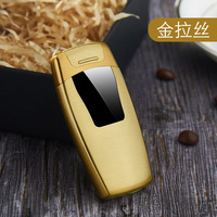 Briquet électronique à écran couleur personnalisé, croix à Double Arc, briquet intelligent coupe-vent, briquet de torche Usb