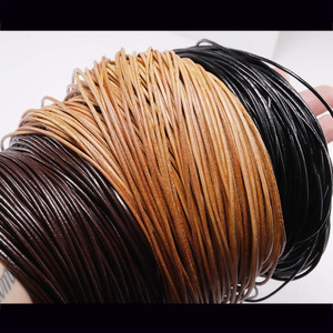 Genuine cowhide rope, DIY jewelry accessories, <b>craft</b> materials, cowhide rope for bracelets and necklaces, factory direct sales. - Product Image 2