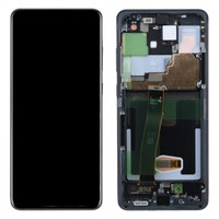 Pantalla LCD AMOLED Original para Samsung Galaxy S20 Ultra 4G 5G, Pantalla LCD S20 Ultra con Digitalizador y Marco