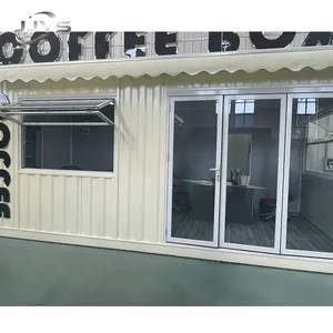 Pop Up prefabrik 20 ayak ofis konteyner ev konteyner kahve dükkanı tasarım satılık
