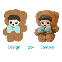 Fabricant sur mesure, usine OEM, jouet en peluche avec visage en vinyle, fabrication de poupées en PVC, figurines d'action en vinyle de dessin animé