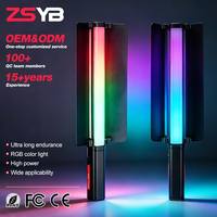 Lumière LED RGB portable pliable OEM 2700-7500K dimmable 100W, alimentée par batterie, pour studio photo