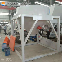 Silo de stockage compact de 3m³ pour poudres, machine de déchiquetage de sacs, silo de transport de ciment en big bag avec vis sans fin