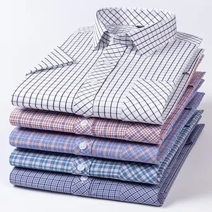 <span class=keywords><strong>Chemise</strong></span> Hawaïenne Décontractée pour <span class=keywords><strong>Homme</strong></span> 100% Coton Teint en Fil Anti-Plis Manches Courtes à Carreaux Respirante Séchage Rapide <span class=keywords><strong>Grande</strong></span> <span class=keywords><strong>Taille</strong></span> <span class=keywords><strong>6XL</strong></span> - Product Image 4