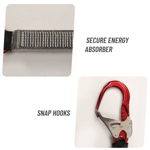 Dispositivo de Protección Contra Caídas Retráctil de Alto Rendimiento, Absorbedor de Energía de Poliéster, Línea de Vida Autorretráctil Industrial, Cordón de Seguridad - Product Image 4