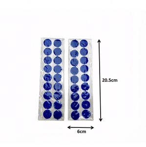 Points adhésifs ronds en nylon blanc transparent écologiques réglables avec boucles auto-agrippantes – Échantillon gratuit – Pièces Velcro - Product Image 2