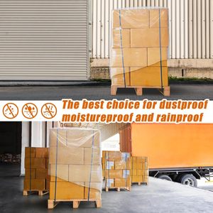 Bâche de protection pour palette en plastique Pangda 60''x60'' 1,5 mil, en film LDPE perforé, pour usage extérieur - Product Image 4