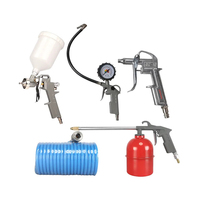Accessoires pour compresseur d'air, 5 pièces, tuyau, gonfleur, pistolet à air, pistolet de pulvérisation pour pneus, kit de peinture pour lavage et nettoyage