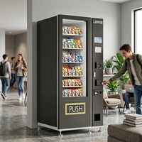 Distributeur automatique de snacks et de boissons LERKE, le moins cher et le plus simple, avec écran 7 pouces et clavier, à vendre