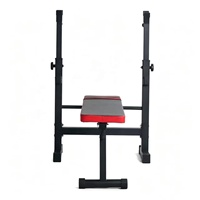 Banc de musculation en acier pour la maison, style moderne, multifonctionnel, pliable, réglable, noir, pour entraînement des jambes