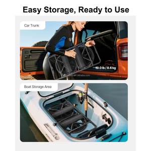 Chariot de transport pour kayak et canoë Yonk, chariot tout-terrain robuste et durable avec roues sans chambre à air de 15 pouces, chariot pour kayak - Product Image 6
