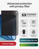 Protection d'écran en verre trempé anti-rayures et anti-espion 9H de haute qualité pour iPhone Duo – Vente en gros usine