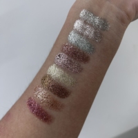 Palette d'ombres à paupières métalliques pressées végétaliennes Sparkle Metallic Foil Shimmer Duochrome