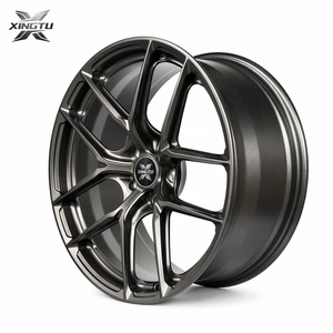 Jantes en aluminium forgé sur mesure XINGTU 6061-T6, jantes Y-Spoke Gunmetal tendance, PCD 5x112 5x114.3 pour <span class=keywords><strong>BMW</strong></span> Audi Tesla 18-24 - Product Image 1