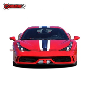 Good Quality Carbon Fiber Upgrade to Commas Style <b>Car</b> Auto Parts <b>Car</b> Front <b>Diffuser</b> Lip <b>for</b> Ferrari 458 - Product Image 5