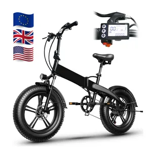 Leichtes Falten Fatboy Electric E Bike Bicicleta Ple gable 20 Zoll Fat Tire Commuter Elektrisches Falten Mini E Bike Faltbar