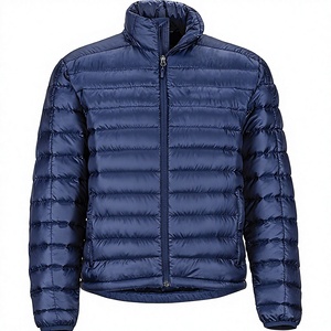 Blouson d'hiver unisexe, zippé, rembourré, imperméable, respirant, en toile noire, léger, chaud, coupe-vent - Product Image 1