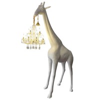JINS Élégant sol en forme de blanc avec lustre en cristal, idéal pour la décoration de villa d'hôtel haut de gamme, lustre girafe