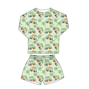 Trajes de Baño de Manga Larga <span class=keywords><strong>para</strong></span> Niños Pequeños, de Secado Rápido, de Dos Piezas, Venta al por Mayor, Ropa de Playa <span class=keywords><strong>para</strong></span> Niños - Product Image 3