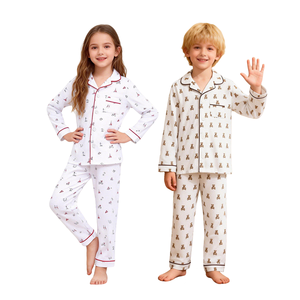 OEM/ODM 2026 <span class=keywords><strong>pigiama</strong></span> per bambini <span class=keywords><strong>in</strong></span> cotone nuovo Set di abbigliamento per bambini Set di 2 pezzi Set di vestiti per tutte le stagioni per bambini - Product Image 1