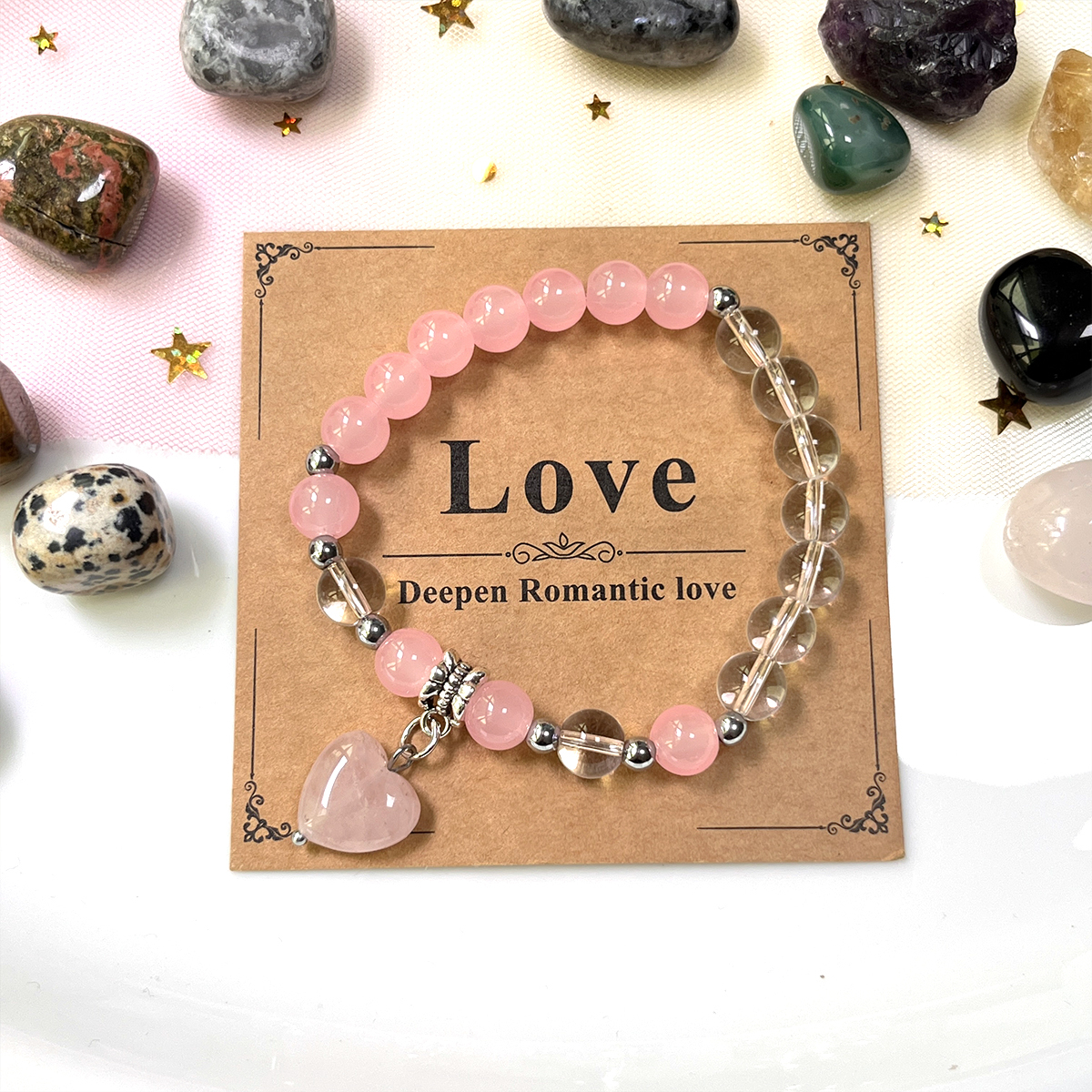 Quartz rose-rose