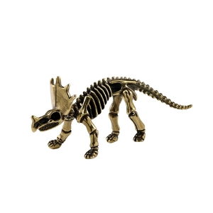 Adorno de Cobre Fundido de Dinosaurio Dragón con Paraguas, Estilo Película Jurásica, Mascota de Té Antigua - Product Image 5