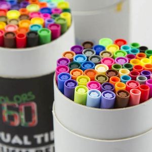 Juego de 60 Rotuladores de Doble Punta para Acuarela, Coloridos, de Plástico, con Punta Fina Doble para Dibujo en Acuarela - Product Image 1