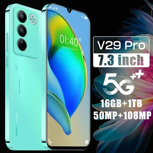 Vendita calda telefoni originali V29/V27e Pro Android a buon mercato 7.3 pollici <span class=keywords><strong>linea</strong></span> di terra 5g Smart Phone 16GB + 1TB cellulare - Product Image 3