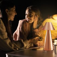 Lampe de table de luxe sans fil TSINYE avec commande tactile lampe de bureau rechargeable à piles 3 couleurs lampe portable à intensité variable