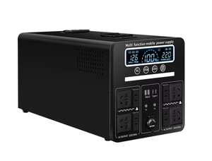 Générateur portable 3000W, station de stockage d'énergie LiFe04 haute capacité, alimentation UPS avec onde sinusoïdale pure - Product Image 2