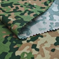 Tissu Cordura en nylon 500D à motif fractal néerlandais multicolore avec revêtement hydrofuge en PU