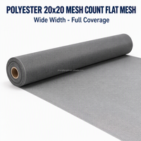Revêtement hydrofuge, surface plate et lisse, résistant au vieillissement, maille en polyester noir 20 mailles, écran de fenêtre imperméable