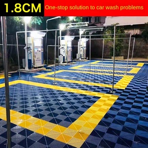 Gạch lát sàn nhà để xe hiện đại, chất liệu nhựa, kích thước 40x40cm, kiểu lắp ghép, chống trơn trượt, chịu mài mòn, dùng trong nhà, thảm lót sàn, cửa hàng chăm sóc xe hơi - Product Image 5