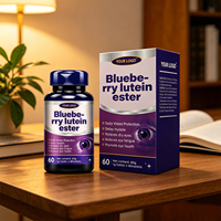 Comprimés à croquer et capsules molles d'esters de lutéine de myrtille, marque privée OEM, antioxydant, supplément pour la santé oculaire, Halal