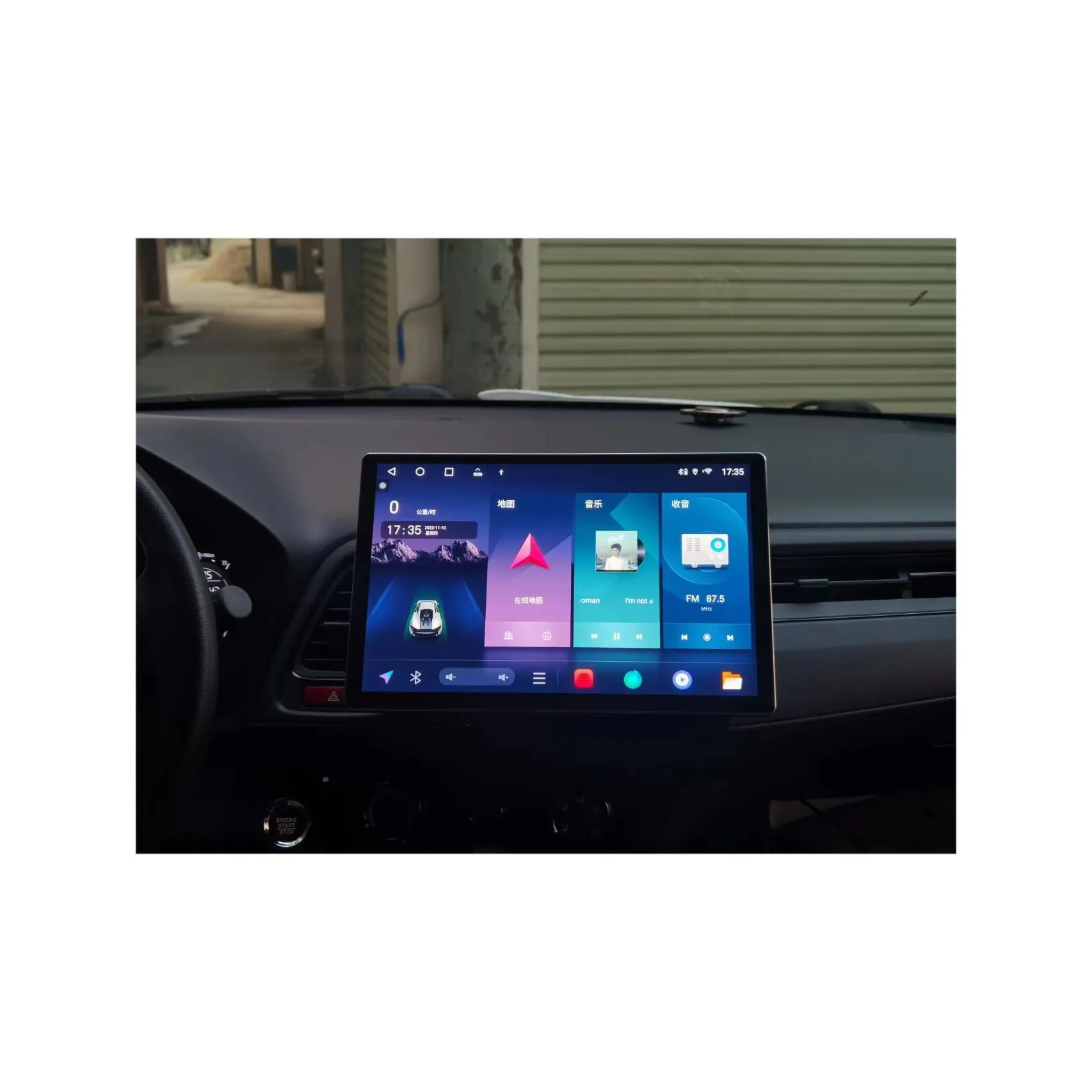 Auto 360 Kamera 2din Android BT Rückwärtshilfe Gps-Touchscreen Navigation Auto-Video-Monitor