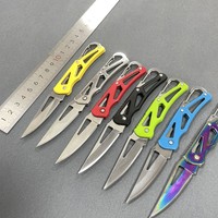CF628R Çok Renkli Anahtarlık Küçük Bıçak Günlük Taşıma Öz Savunma Bıçağı Katlanır Cep Bıçağı İpli Kutu Açacağı