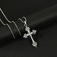 Collier Hip Hop Série Croix Gothique en Gros 2025 Mode Acier Inoxydable Croix Entièrement Sertie de Diamants Colliers pour Femmes Hommes